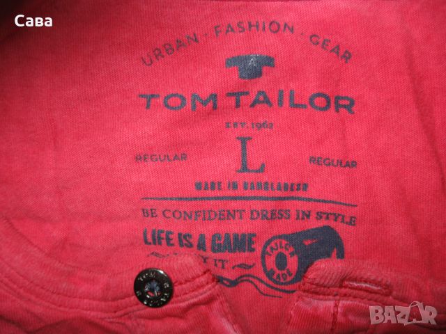 Тениски TOM TAILOR  мъжки,Л, снимка 2 - Тениски - 46072531