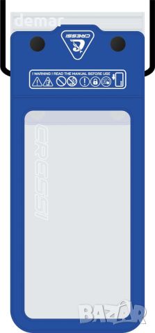 Cressi Мек водоустойчив калъф за мобилен телефон, Azure, 7'', снимка 1 - Водни спортове - 45374800