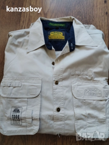 camel trophy safari shirt adventure wear - мъжка колекционерска риза ХЛ, снимка 11 - Ризи - 51646768