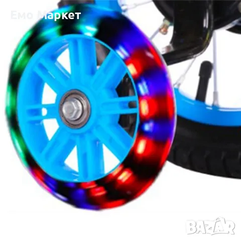 Детски велосипед с кош, помощни колела и два вида спирачки, снимка 5 - Велосипеди - 49771762