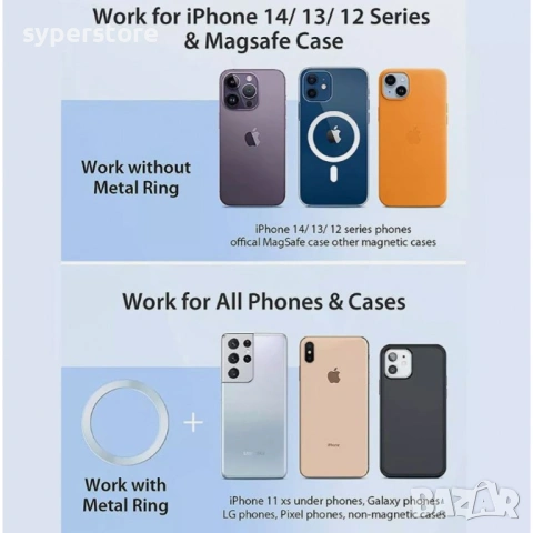 Стойка за Телефон за кола магнитна Digital One SP01152, G199, за въздуховодите, със самозатягане, снимка 7 - Селфи стикове, аксесоари - 54075468