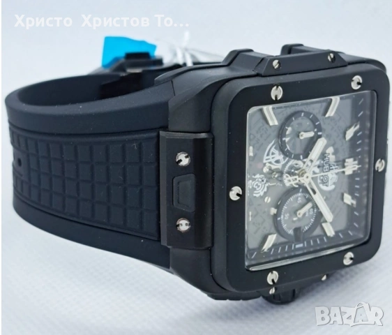 Promotion!!! Мъжки часовници Hublot Square Bang Unico 4 варианта, снимка 6 - Мъжки - 53662397