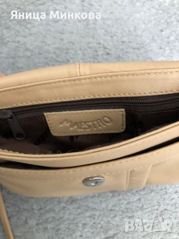 Дамска чанта, естествена кожа Maestro, снимка 7 - Чанти - 53519055