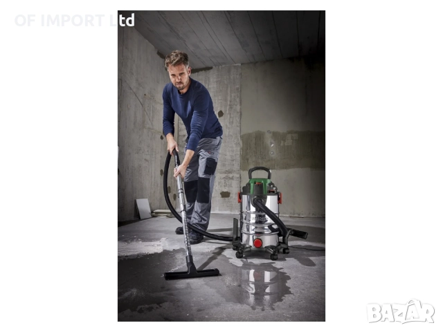 Прахосмукачка за Сухо и Мокро Почистване PARKSIDE 1400W PWD 25 C4 25L, снимка 9 - Прахосмукачки - 51616892