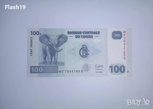 Конго 100 франка 2022 UNC