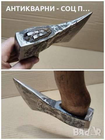 Стара Кована Немска Брадва Топор / 1 кг. / НОМЕР 1692., снимка 5 - Антикварни и старинни предмети - 54046742