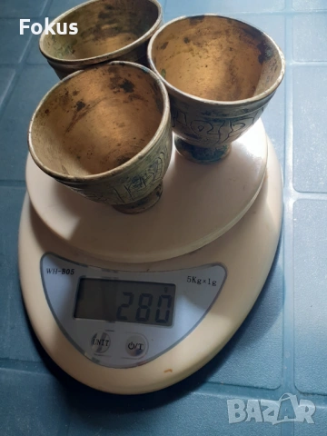 Три стари бронзови зарфа - зарф, бронз, месинг, снимка 6 - Антикварни и старинни предмети - 53327193