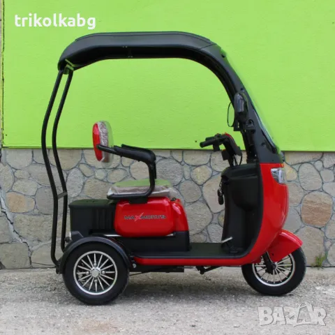 Триместна Електрическа Триколка X3 1800W – RED, снимка 3 - Мотоциклети и мототехника - 50210899