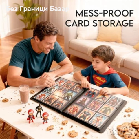 Нов Класьор за карти 360 места 9 джоба странично зареждане черен органайзер , снимка 6 - Други - 54046909