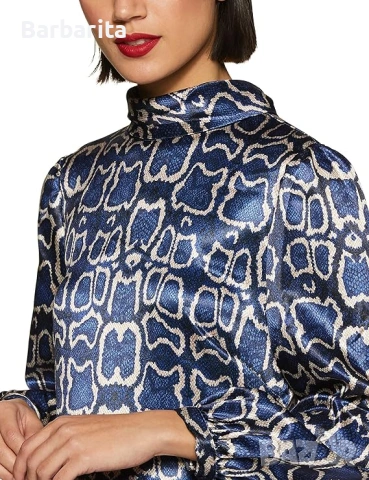 Плисирана сатенена рокля размер 38/М, снимка 4 - Рокли - 53857345