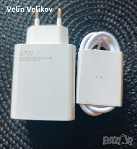 Оригинално зарядно Xiaomi 67W за бързо зареждане с USB Type-C кабел, снимка 3 - Резервни части за телефони - 48096898