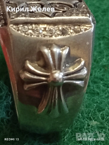 Католически Епископски пръстен сребърен уникат за КОЛЕКЦИОНЕРИ 50751, снимка 12 - Пръстени - 53412295
