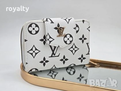 Louis Vuitton Ново Бяло Дамско Кожено Портмоне Луи Витон 