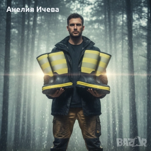 Висококачествени защитни ботуши BLACK/YELLOW – сигурна защита и комфорт при всякакви условия!, снимка 8 - Мъжки ботуши - 52012449