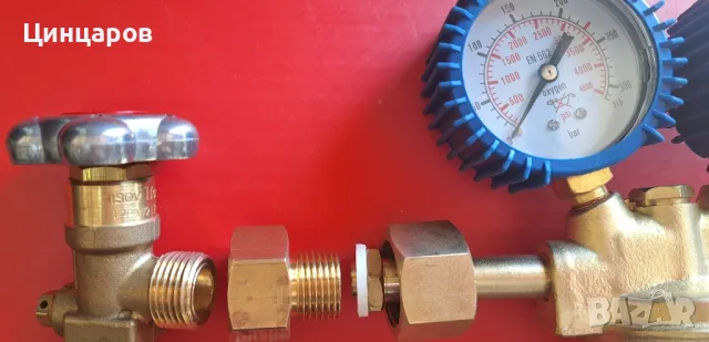 Преход,редукция от кран бутилка газова към редуцир вентил, снимка 7 - Други машини и части - 32955394