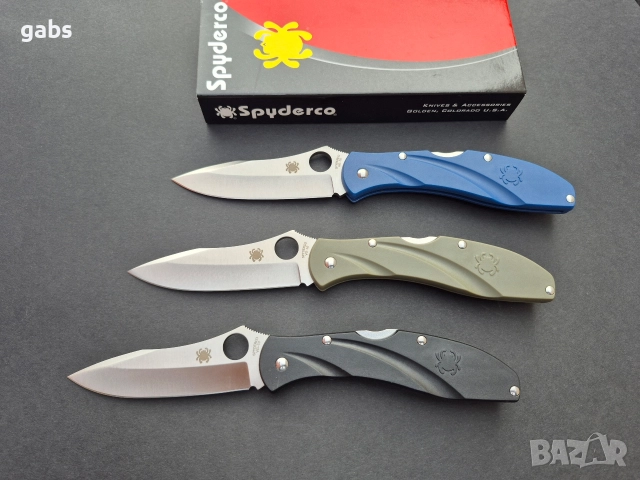 Сгъваем нож Spyderco Centofante С66,три цвята, снимка 2 - Ножове - 49641545
