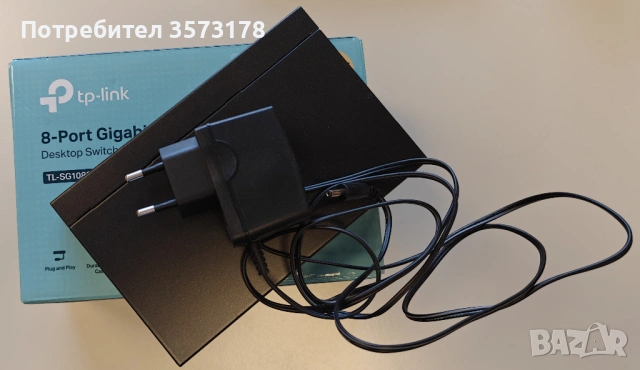 Продавам Суич TP-Link TL-SG108S, 1000 Mbps, 8x 10/100/1000Mbps RJ45, снимка 3 - Суичове - 53603919