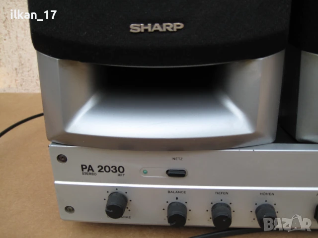 Усилвател PA2030 и SHARP Тонколони в добро състояние работят прекрасно , снимка 2 - Тонколони - 51304048