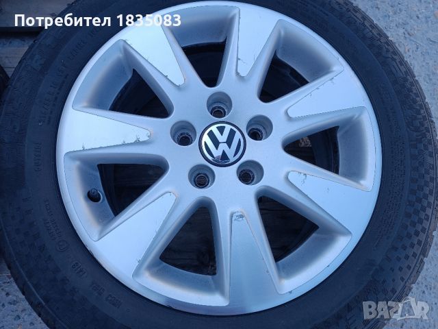 Лети джанти 16ки 5х112 VW + летни гуми 215/55/16 Sportiva/Uniroyal, снимка 6 - Гуми и джанти - 46524631