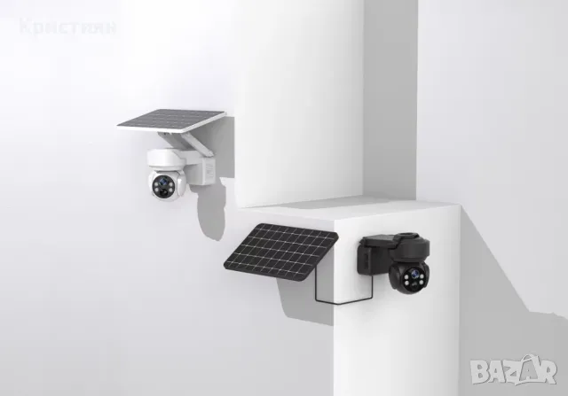 Соларна охранителна камера WiFi, нощно виждане, IP65, авто трак, снимка 7 - IP камери - 49248238