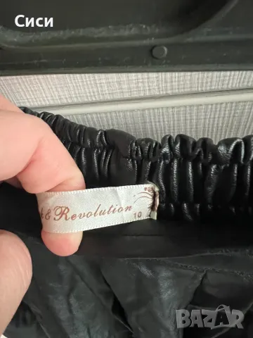 Кожена пола и клин , снимка 2 - Поли - 49112567