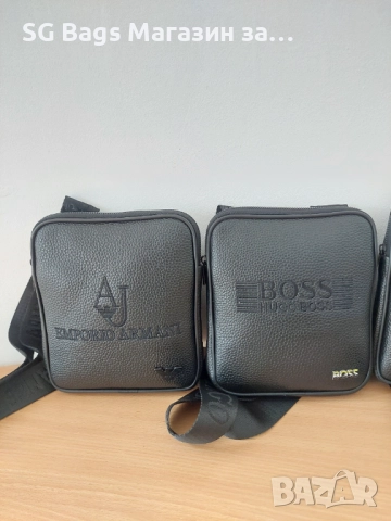 Calvin klein,hugo boss,armani мъжка чанта код 100, снимка 3 - Чанти - 45008971