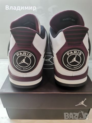 Nike Air Jordan 4 Retro PSG Мъжки Обувки 46 EUR+ Кутия., снимка 4 - Маратонки - 46454248