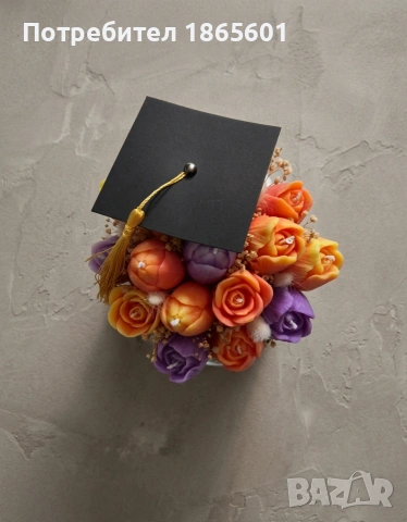 Ароматен букет от соеви свещи, снимка 2 - Декорация за дома - 53593110