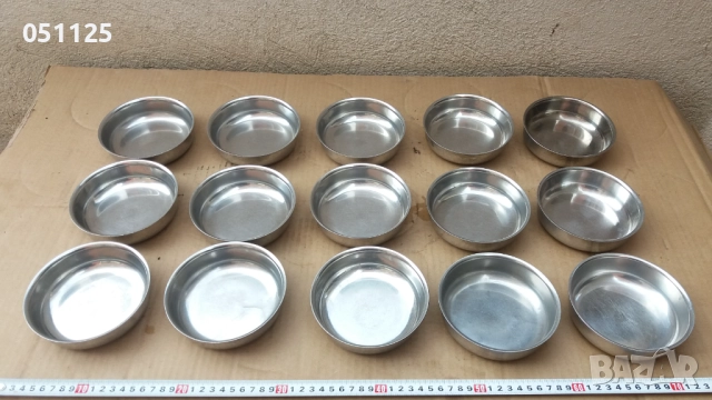 комплект от 15 броя купички за сладко нежъдавейка - соц. , снимка 6 - Антикварни и старинни предмети - 52923833