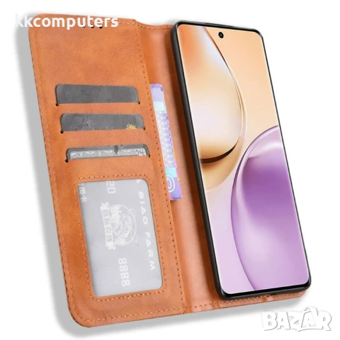 Realme 14 Pro 5G Retro Texture Wallet Калъф и Протектор, снимка 5 - Калъфи, кейсове - 50766806