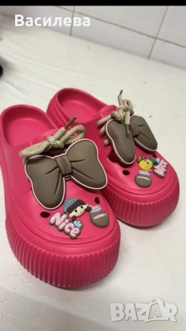 кроксове с пандела , снимка 5 - Чехли - 53823955