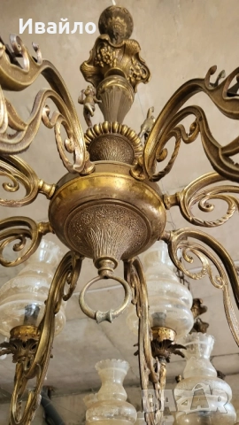 Бронзови полилеи 065, снимка 6 - Полилеи - 52025927