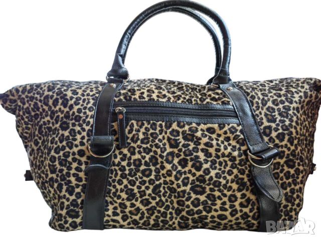 Дамска чанта със животинска щампа, 61х28х17 см, снимка 1 - Чанти - 45707900