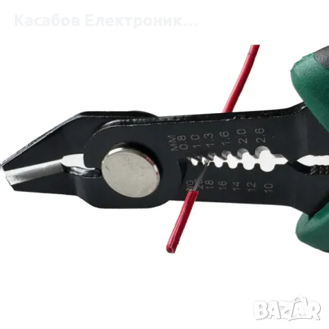 Режещи клещи за оголване на кабели 0.8-2.6мм, снимка 4 - Клещи - 49774417