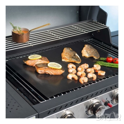 Протектор за барбекю BBQ NoStik, 40x50см., до 260°,  черен, в кутия