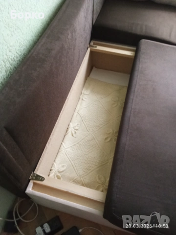 Канапе ълово, разтегаемо, снимка 3 - Дивани и мека мебел - 53946173