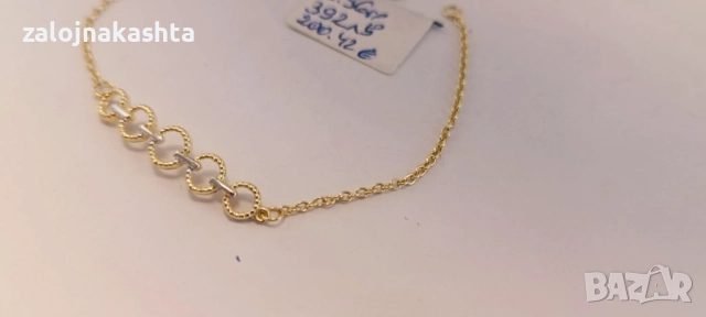 Нова-Златна гривна-1,96гр/14кр, снимка 4 - Гривни - 52732892