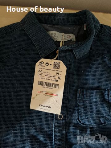 Риза Zara 2-3 г, снимка 2 - Детски ризи - 46320902