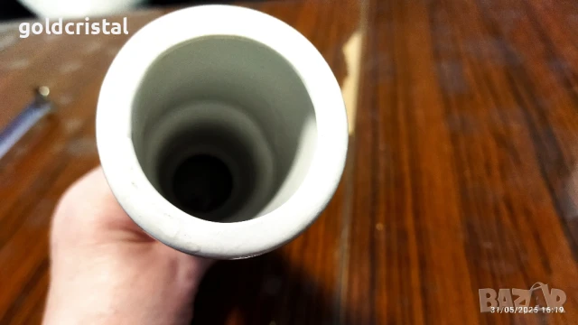 Стар български порцелан ваза, снимка 6 - Антикварни и старинни предмети - 50180207