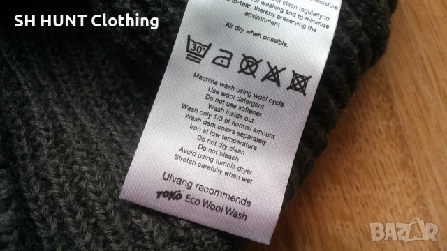 ULVANG Half Zip Sweater 100% Wool размер S / M пуловер 100% Вълна - 1328, снимка 17 - Пуловери - 51342460