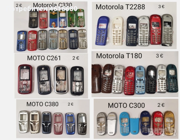 Панели за Motorola C350,C200,T191,C300,T190,K1,L7,F3,Z3,V600,V220,U6,V3,V70,V66,V60,V600,V50,T720,E3, снимка 4 - Резервни части за телефони - 52073662