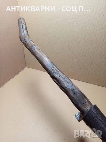Стар Ръчно Кован Земеделски Инструмент От Старото Време., снимка 12 - Антикварни и старинни предмети - 51713369