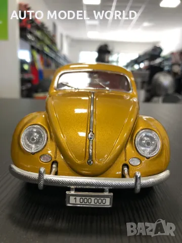 Метална колекционерска количка BBURAGO VW KAFER/BEATLE 1955 1:18 NEW, снимка 4 - Колекции - 47145936