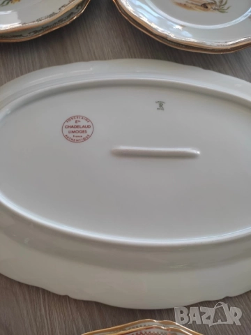 Комплект порцеланови чинии с риби* LIMOGES* Франция, снимка 8 - Чинии - 52630245