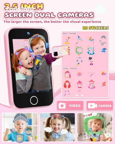 Чисто нов запечатан детски смарт телефон за момиче с камера игри и 8GB памет  , снимка 3 - Други - 53399368