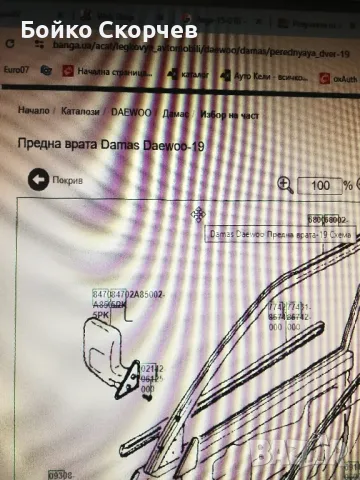 Огледало за Деу Дамас., снимка 9 - Части - 49601744