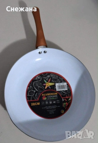 Нов Тиган с керамично покритие, снимка 2 - Съдове за готвене - 53762636