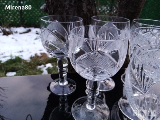 * РАМОНА * - кристален сервиз за вино, снимка 3 - Сервизи - 53418622