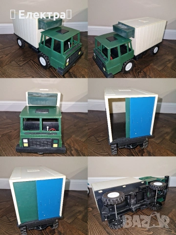 Ретро соц играчки, багер, камион, самосвал, пате, снимка 4 - Антикварни и старинни предмети - 53110709