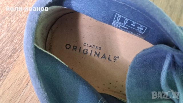 Clarks originals-кожени със суров каучук подметка 46 номер, снимка 5 - Маратонки - 54089908